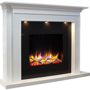 Celsi - Ultiflame VR Canelo S-600 Illumia - Smooth White Freestanding Suite on white background
