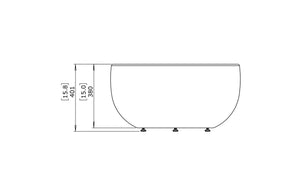 Blinde Design Circ M1 Concrete Coffee Table Graphite