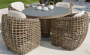 Skyline Design - Dynasty Kubu Mushroom Round 4 Seat Dining Table