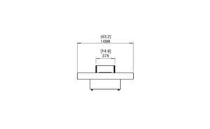 EcoSmart Fire Gin 90 (Low) Fire Pit Table Teak