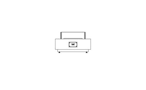 EcoSmart Fire Manhattan 50 Gas Fire Pit Table Graphite