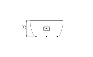 EcoSmart Fire Pod 40 Fire Pit Bowl Bone