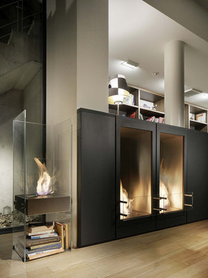 EcoSmart Fire Ghost Designer Fireplace Stainless Steel