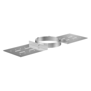 5” Balanced Gas Flue -  Roof Support - Matt Black