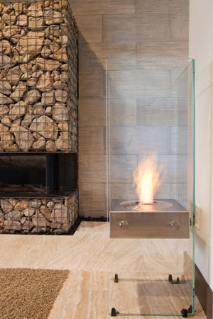 EcoSmart Fire Ghost Designer Fireplace Stainless Steel