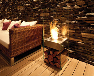 EcoSmart Fire Ghost Designer Fireplace Black