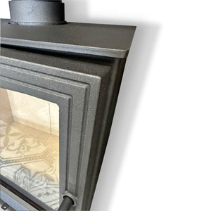 Woodford - Pankhurst Large 8kW Eco Design Wood Burning Stove top detail
