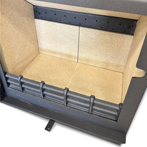 Woodford - Pankhurst Large 8kW Eco Design Wood Burning Stove interior detail
