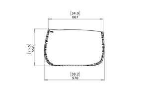 Blinde Design Stitch 75 Concrete Planter Graphite